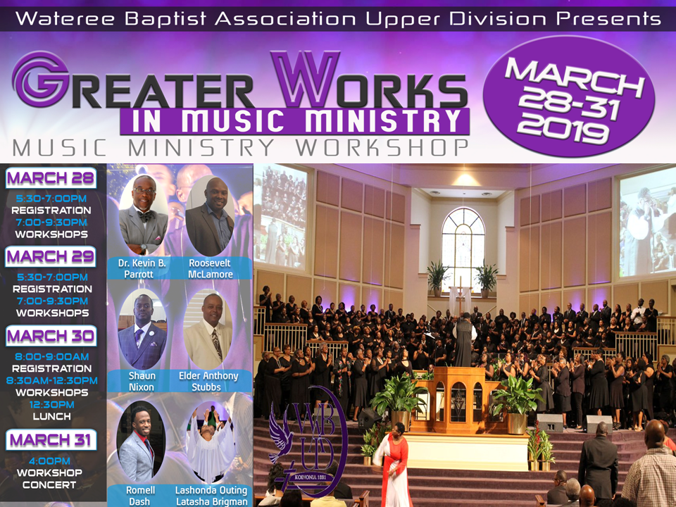2019 Greater Works in Music Ministry Workshop