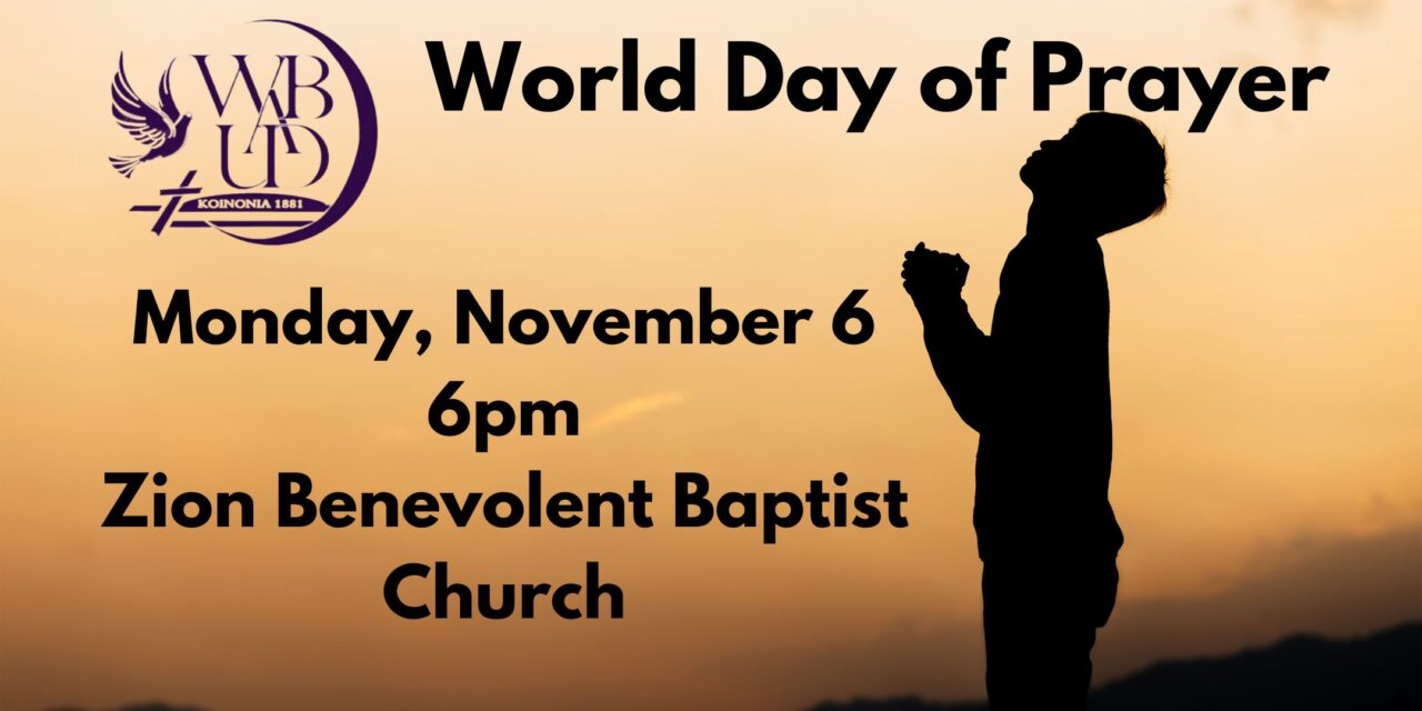 World Day of Prayer Service – November 6, 2023