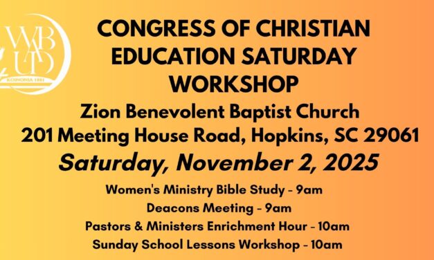 Congress of Christian Education Saturday Workshop – November 2, 2025