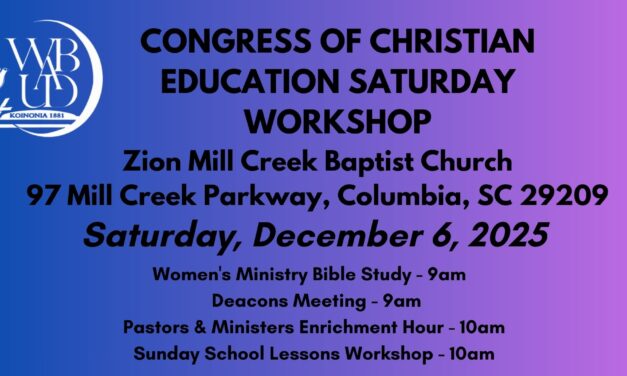 Congress of Christian Education Saturday Workshop – December 6, 2025