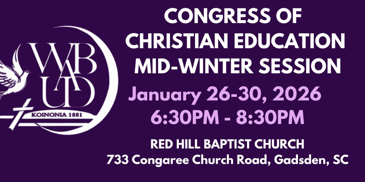 WBAUD Congress of Christian Ed Mid-Winter Session – January 26-30, 2026